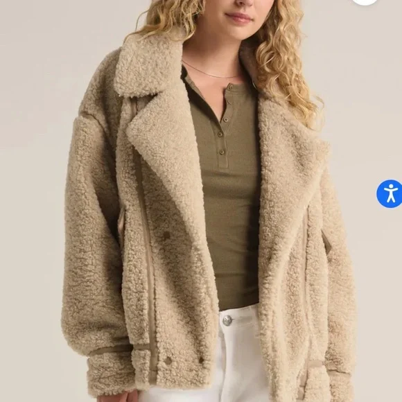 Z Supply Tan Sherpa Jacket - Picture 5 of 5